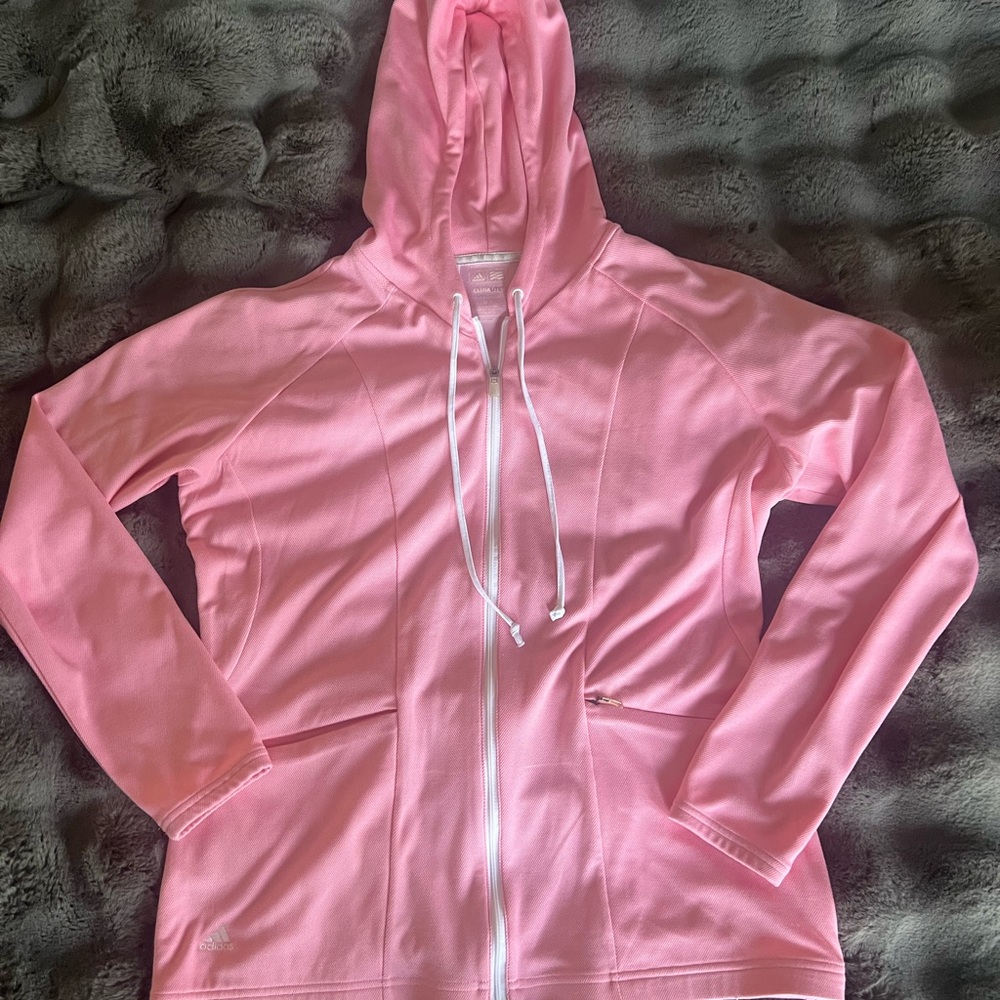 Pink Zip-Up Hoodie